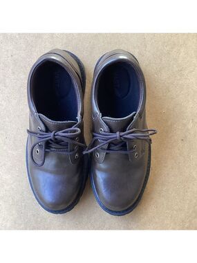 Vast brown academia faux leather shoes, size 5